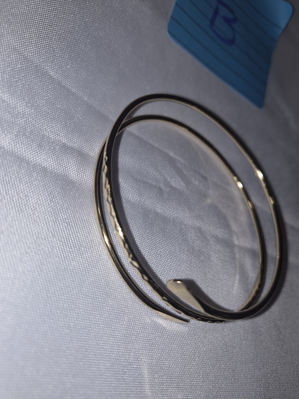 Gold Tone Women's Triple Bangle Bracelet - Elegant Layered Style